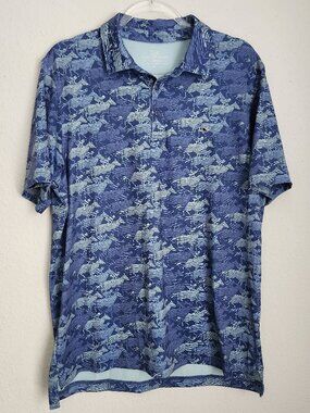 VINEYARD VINES Performance Horses Jockey Kentucky Derby Blue Polo M